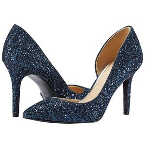 👠Navy Speckled Glitter Heels 👠